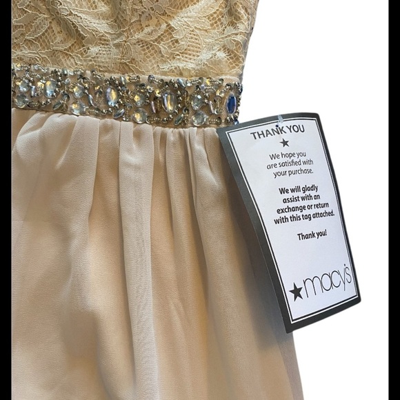 Macy's Gold Halter Sundress for Prom - Picture 4 of 7
